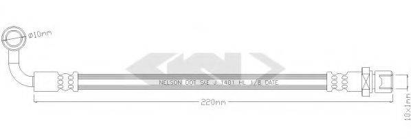 SPIDAN 340371 Тормозной шланг