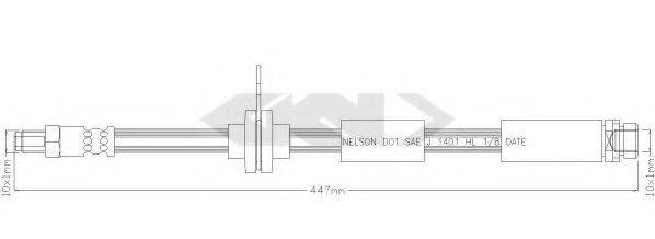 SPIDAN 340484 Тормозной шланг