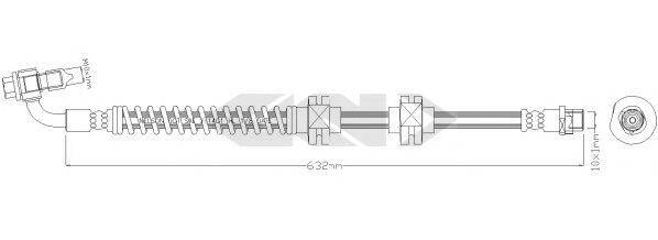 SPIDAN 340640 Тормозной шланг