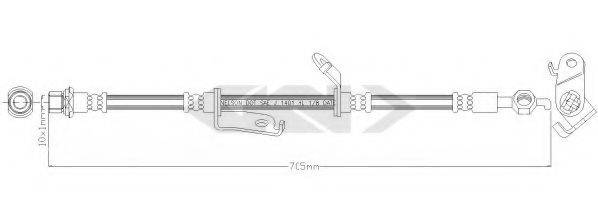 SPIDAN 340392 Тормозной шланг