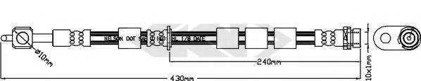 SPIDAN 340488 Тормозной шланг