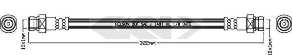 SPIDAN 340658 Тормозной шланг