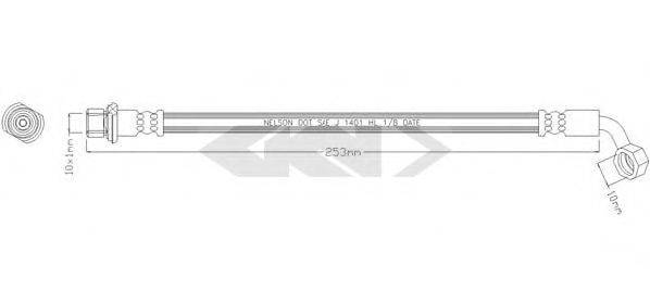 SPIDAN 340666 Тормозной шланг