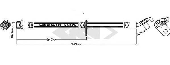SPIDAN 340734 Тормозной шланг