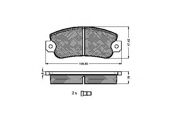 SPIDAN 30208 Комплект тормозных колодок, дисковый тормоз