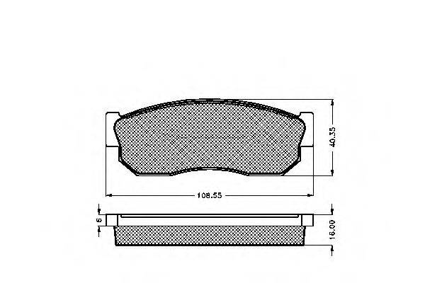 SPIDAN 31162 Комплект тормозных колодок, дисковый тормоз