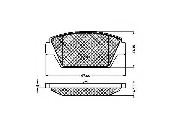 SPIDAN 31174 Комплект тормозных колодок, дисковый тормоз