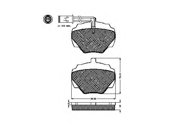 SPIDAN 31294 Комплект тормозных колодок, дисковый тормоз