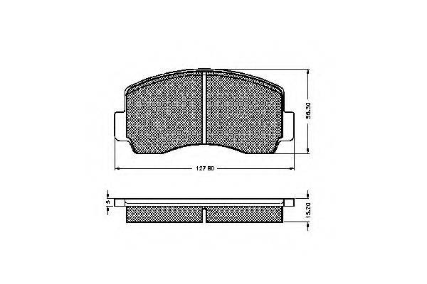 SPIDAN 31346 Комплект тормозных колодок, дисковый тормоз