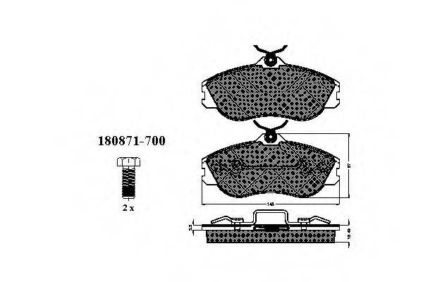 SPIDAN 31746 Комплект тормозных колодок, дисковый тормоз