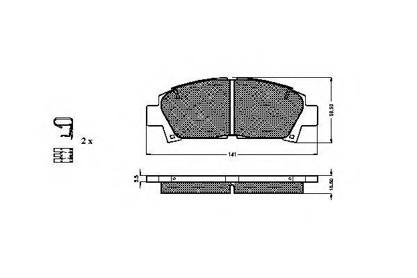 SPIDAN 31871 Комплект тормозных колодок, дисковый тормоз