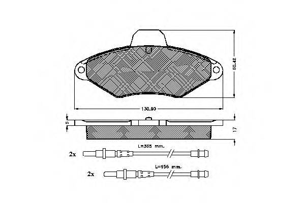 SPIDAN 32000 Комплект тормозных колодок, дисковый тормоз