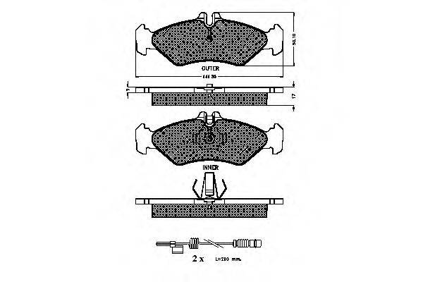 SPIDAN 32211 Комплект тормозных колодок, дисковый тормоз