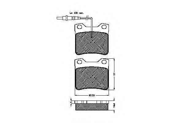 SPIDAN 32251 Комплект тормозных колодок, дисковый тормоз