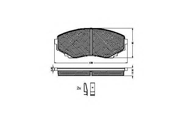 SPIDAN 32269 Комплект тормозных колодок, дисковый тормоз