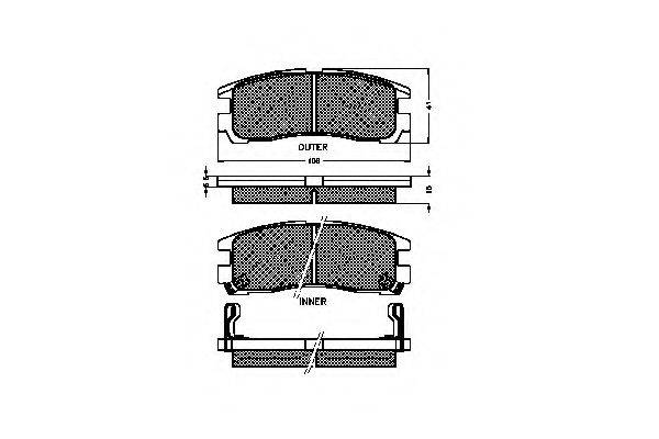 SPIDAN 32274 Комплект тормозных колодок, дисковый тормоз