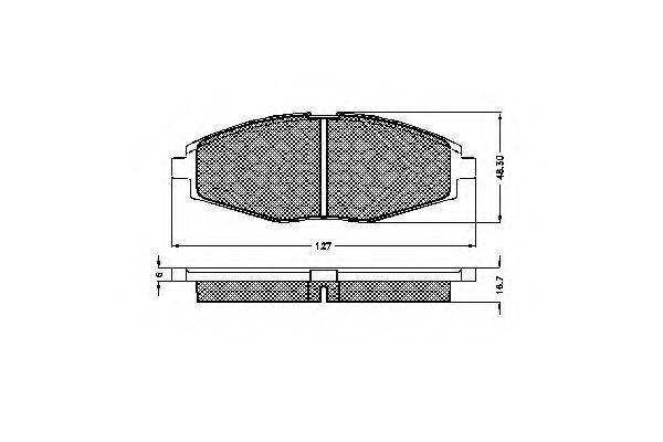 SPIDAN 32344 Комплект тормозных колодок, дисковый тормоз