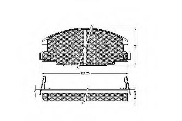 SPIDAN 32548 Комплект тормозных колодок, дисковый тормоз