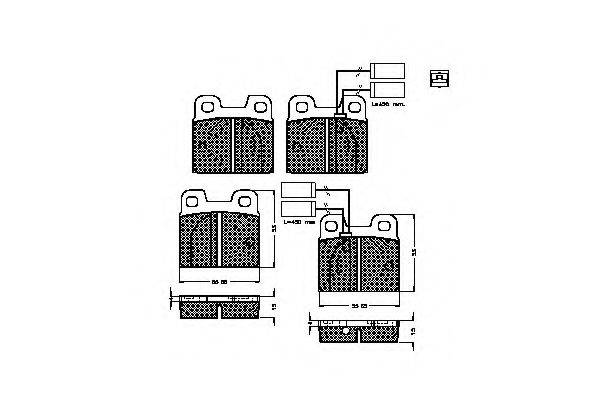 SPIDAN 32623 Комплект тормозных колодок, дисковый тормоз