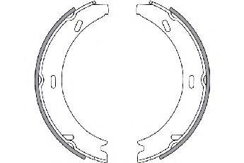 SPIDAN 33617 Комплект тормозных колодок, стояночная тормозная система