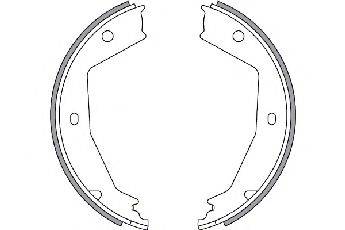 SPIDAN 33632 Комплект тормозных колодок, стояночная тормозная система
