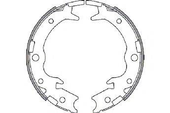 SPIDAN 33934 Комплект тормозных колодок, стояночная тормозная система