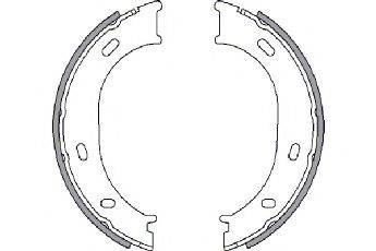 SPIDAN 33945 Комплект тормозных колодок, стояночная тормозная система