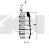 SPIDAN 83758 Пыльник, рулевое управление