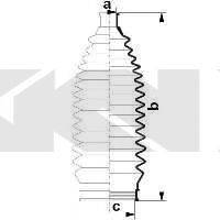 SPIDAN 84044 Пыльник, рулевое управление