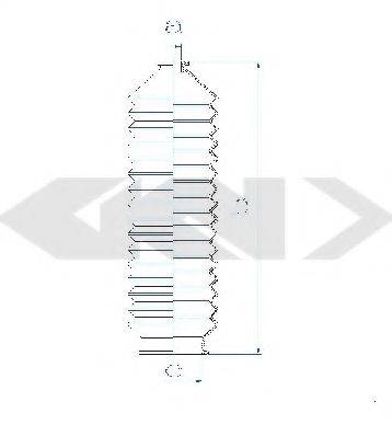 SPIDAN 84157 Пыльник, рулевое управление