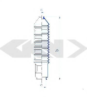 SPIDAN 84175 Пыльник, рулевое управление