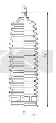 SPIDAN 84222 Пыльник, рулевое управление