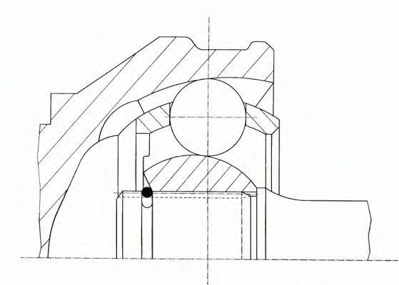 SPIDAN 21177 Шарнир, приводной вал