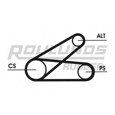 ROULUNDS RUBBER 6K0873T1 Поликлиновой ременный комплект