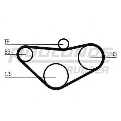 ROULUNDS RUBBER RR1262 Ремень ГРМ