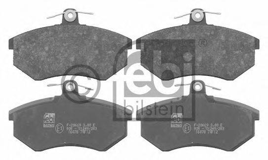 FEBI BILSTEIN 16078 Комплект тормозных колодок, дисковый тормоз