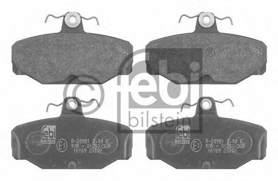 FEBI BILSTEIN 16169 Комплект тормозных колодок, дисковый тормоз