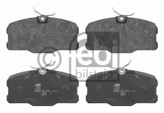 FEBI BILSTEIN 16248 Комплект тормозных колодок, дисковый тормоз