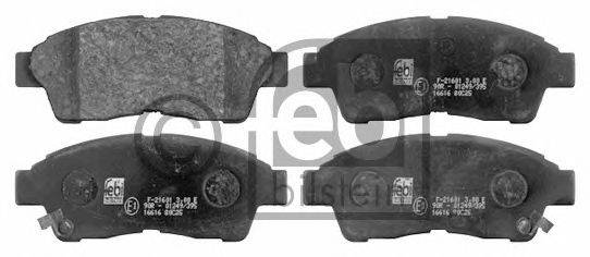 FEBI BILSTEIN 16616 Комплект тормозных колодок, дисковый тормоз