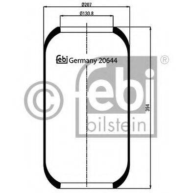 FEBI BILSTEIN 20644 Кожух пневматической рессоры