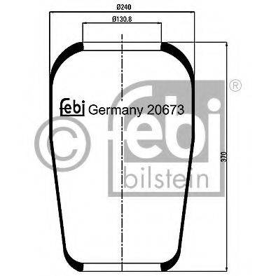 FEBI BILSTEIN 20673 Кожух пневматической рессоры