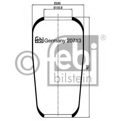 FEBI BILSTEIN 20713 Кожух пневматической рессоры