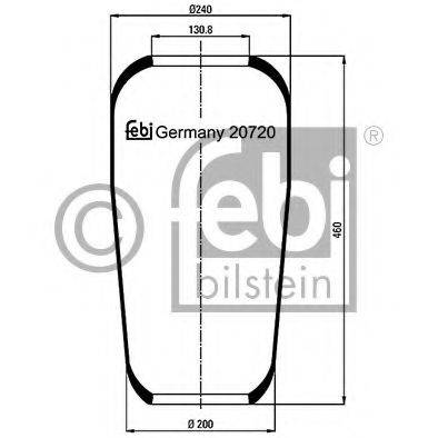 FEBI BILSTEIN 20720 Кожух пневматической рессоры