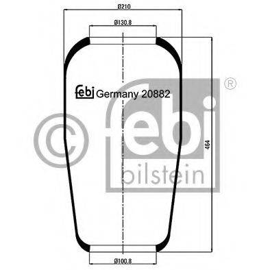 FEBI BILSTEIN 20882 Кожух пневматической рессоры