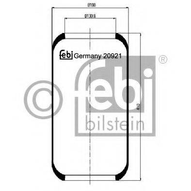 FEBI BILSTEIN 20921 Кожух пневматической рессоры