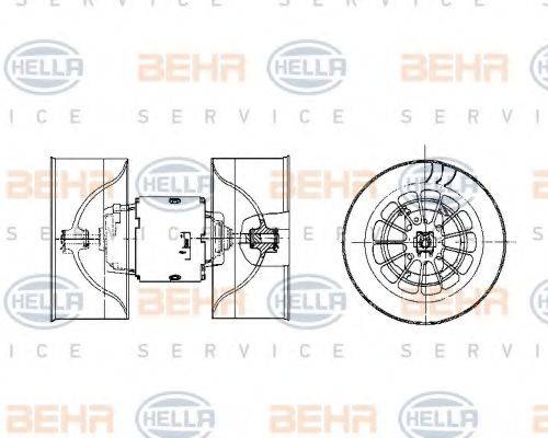 BEHR HELLA SERVICE 8EW009100531 Вентилятор салона