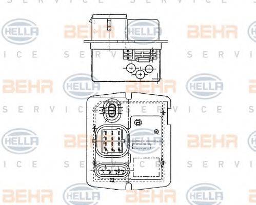 BEHR HELLA SERVICE 9XX009122041 Сопротивление, вентилятор салона