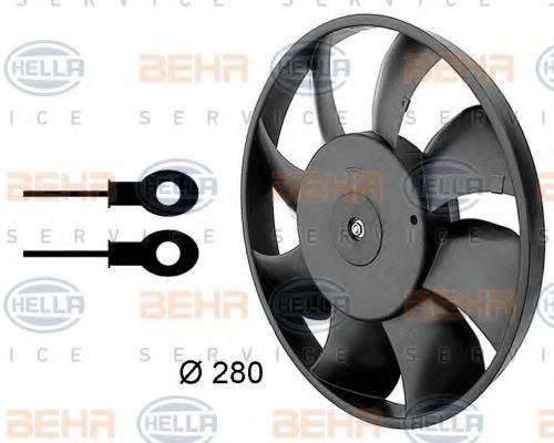 BEHR HELLA SERVICE 8EW009144331 Вентилятор, охлаждение двигателя