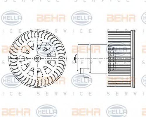 BEHR HELLA SERVICE 8EW009157161 Вентилятор салона