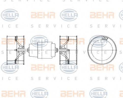 BEHR HELLA SERVICE 8EW009157571 Вентилятор салона